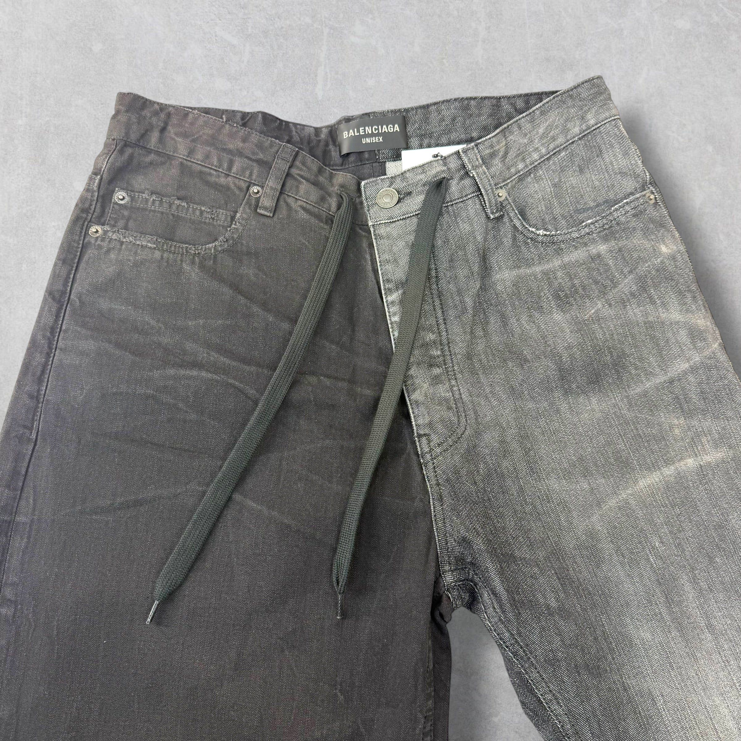 Balenciaga Balenciaga Fifty-Fifty Black Jeans M (34) Size US 34 / EU 50 - 5 Thumbnail