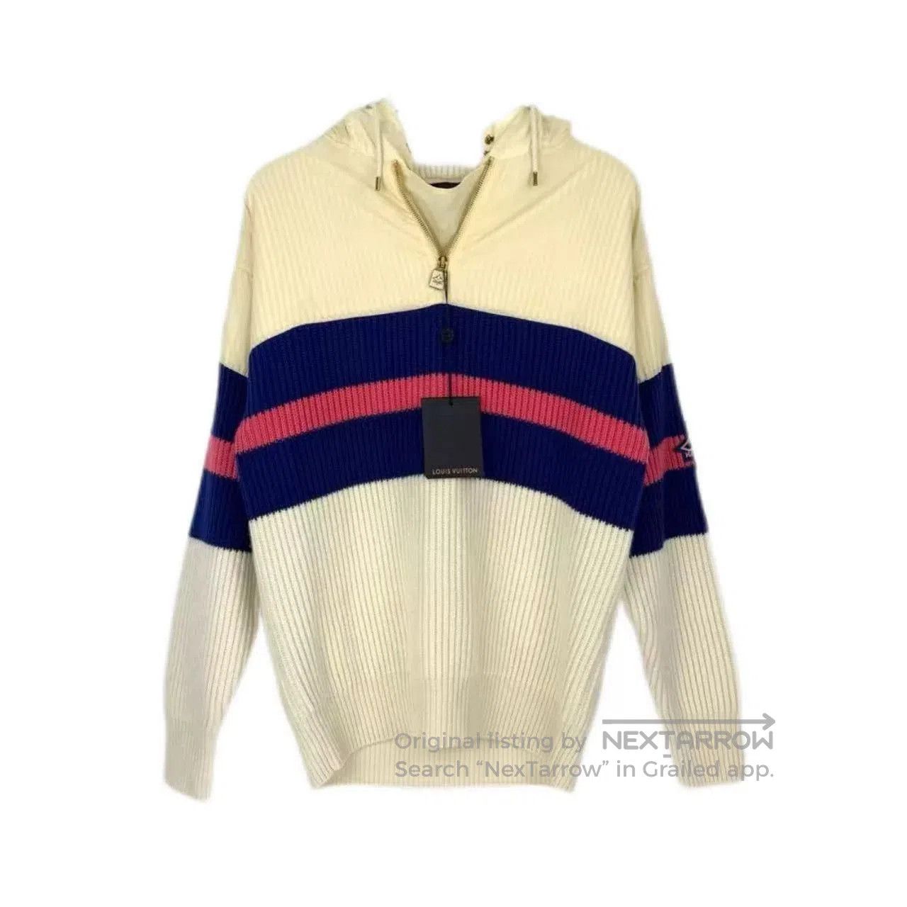 Louis Vuitton Louis Vuitton Beige Logo Wool Cashmere Sweater. Size US S / EU 44-46 / 1 - 1 Thumbnail