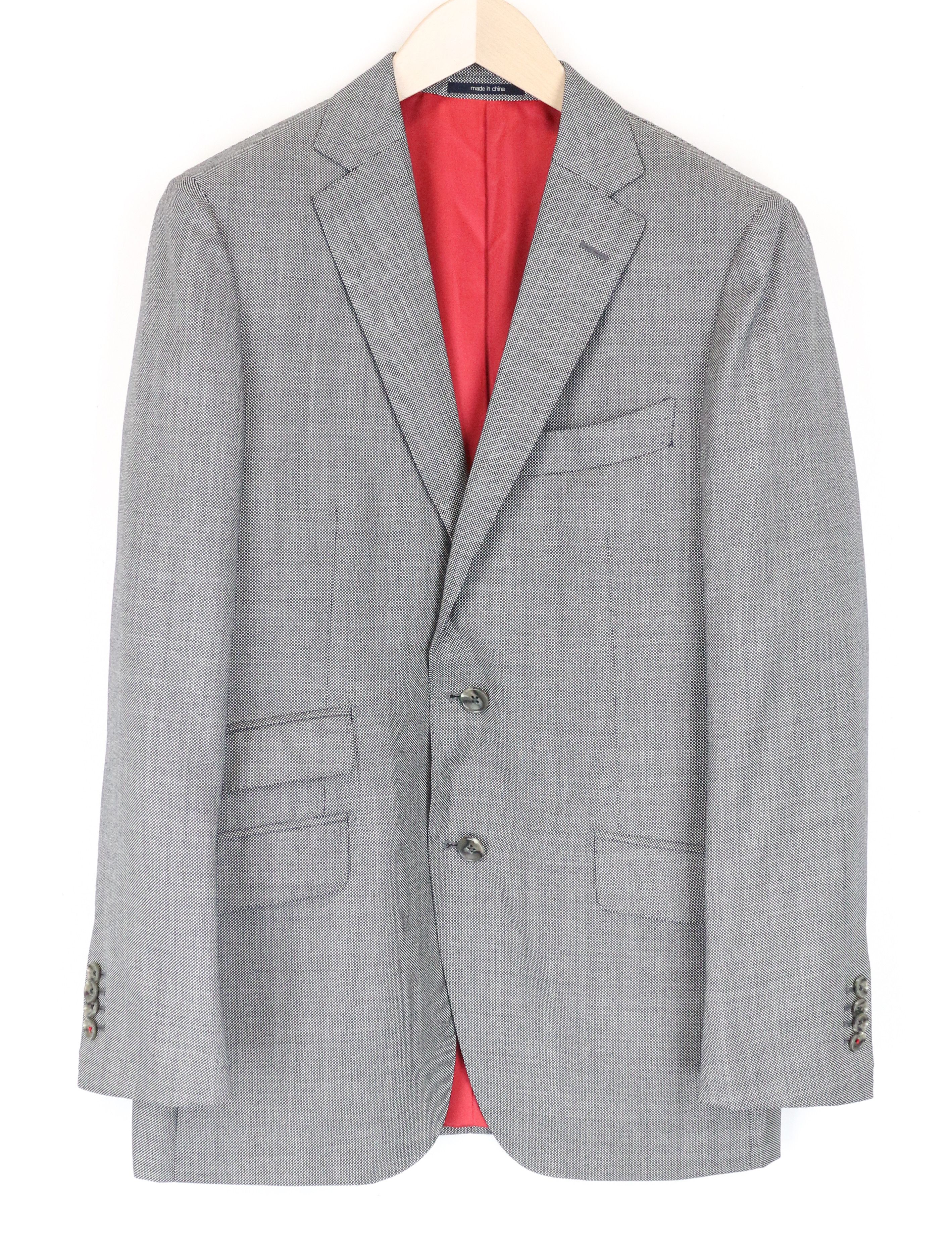 image of Suitsupply Sienna Uk38Rwool S 130's Grey Blazer 60963, Men's