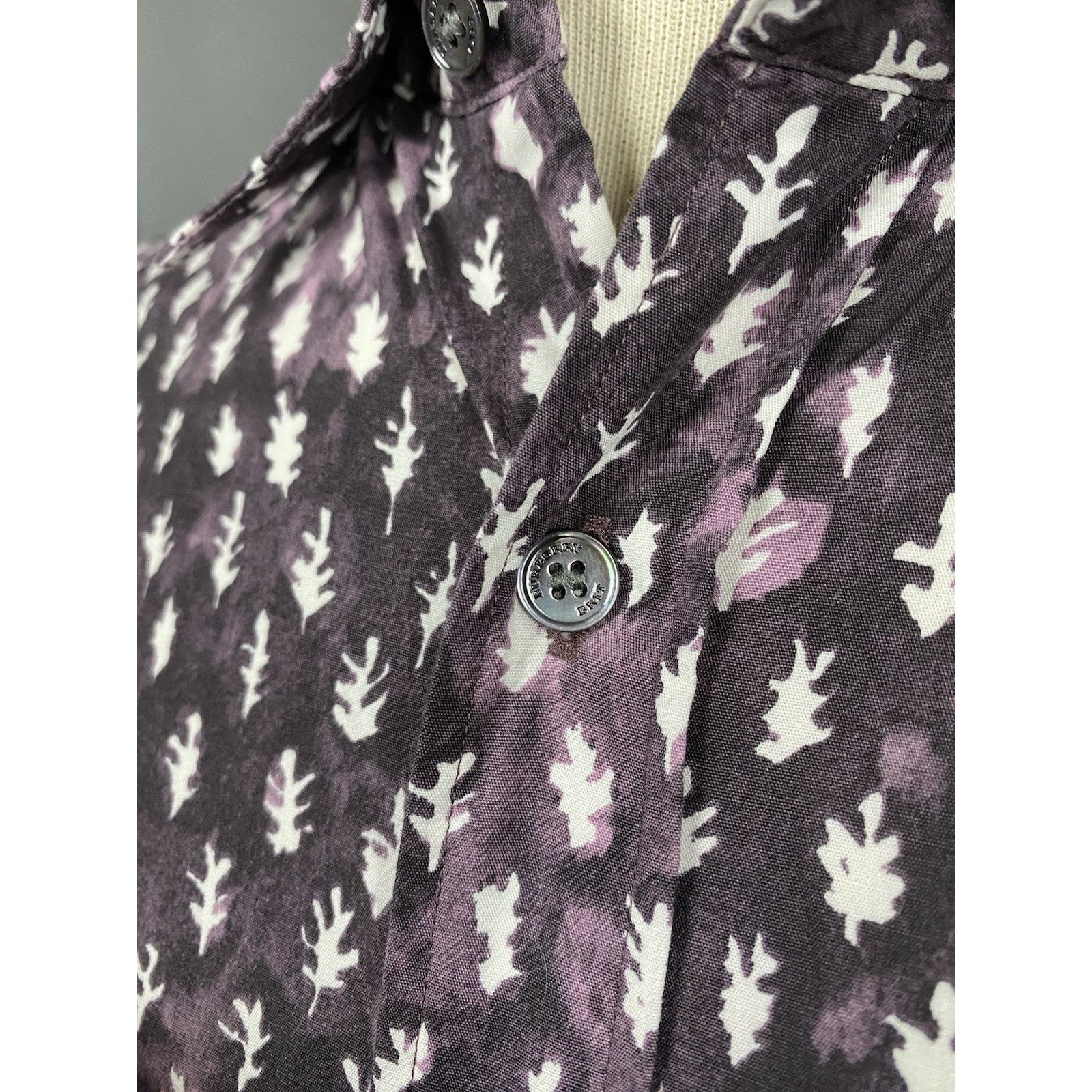 Burberry MINT! Burberry Brit Men's Purple Longsleeve Shirt Size M Size US M / EU 48-50 / 2 - 7 Thumbnail