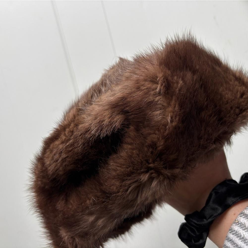 Designer Vintage Raccoon Fur Hat from Canada - GR Original Size ONE SIZE - 2 Thumbnail