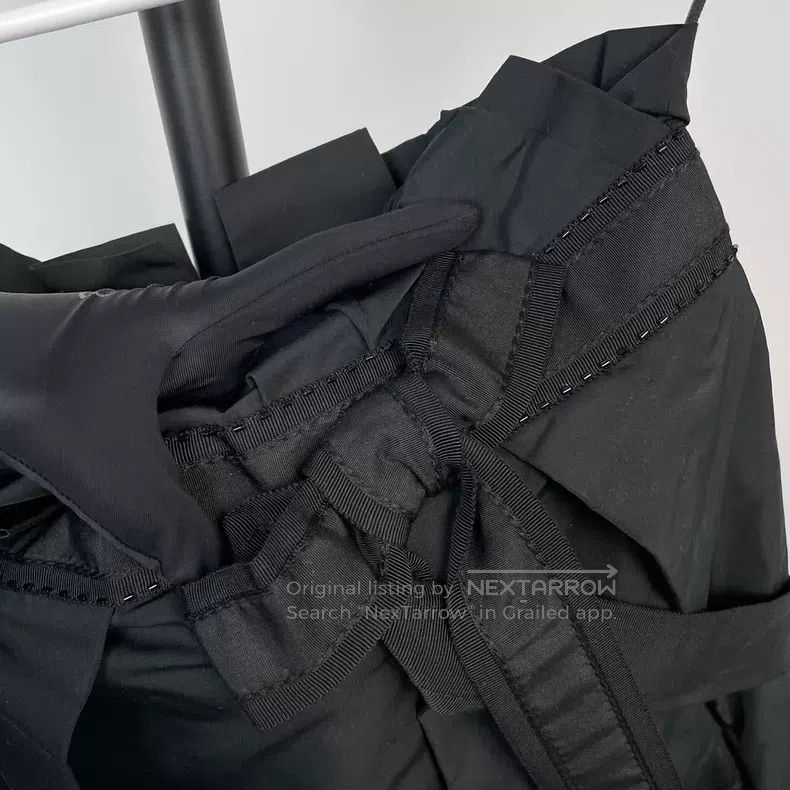 Louis Vuitton Louis Vuitton Black bow skirt half skirt Size 33" - 3 Thumbnail