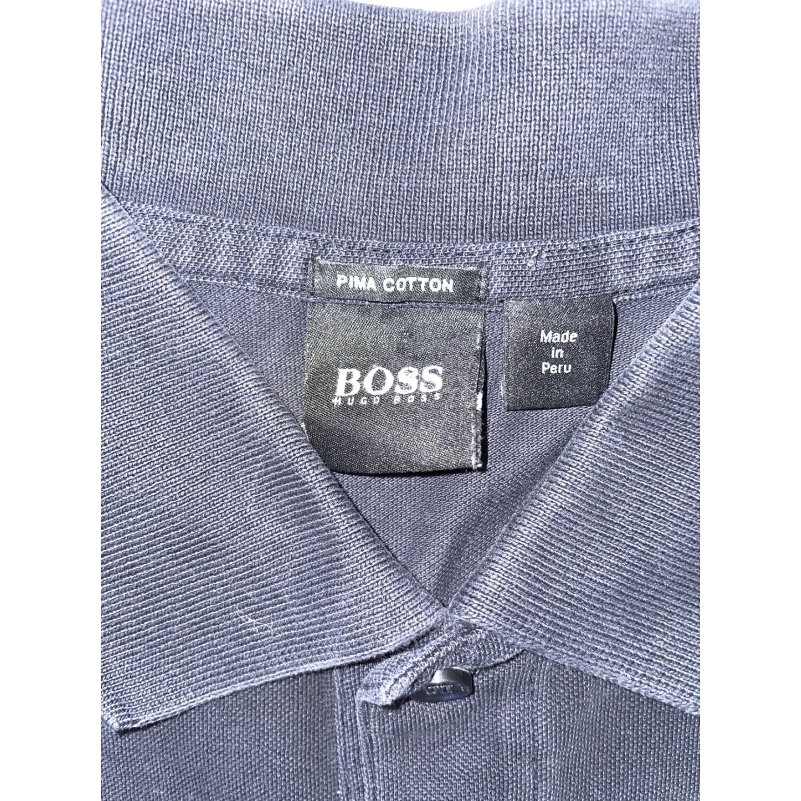 Vintage Hugo Boss Polo Black Pima Cotton XL Men's Shirt (Short Sleeve) Size US XL / EU 56 / 4 - 4 Thumbnail