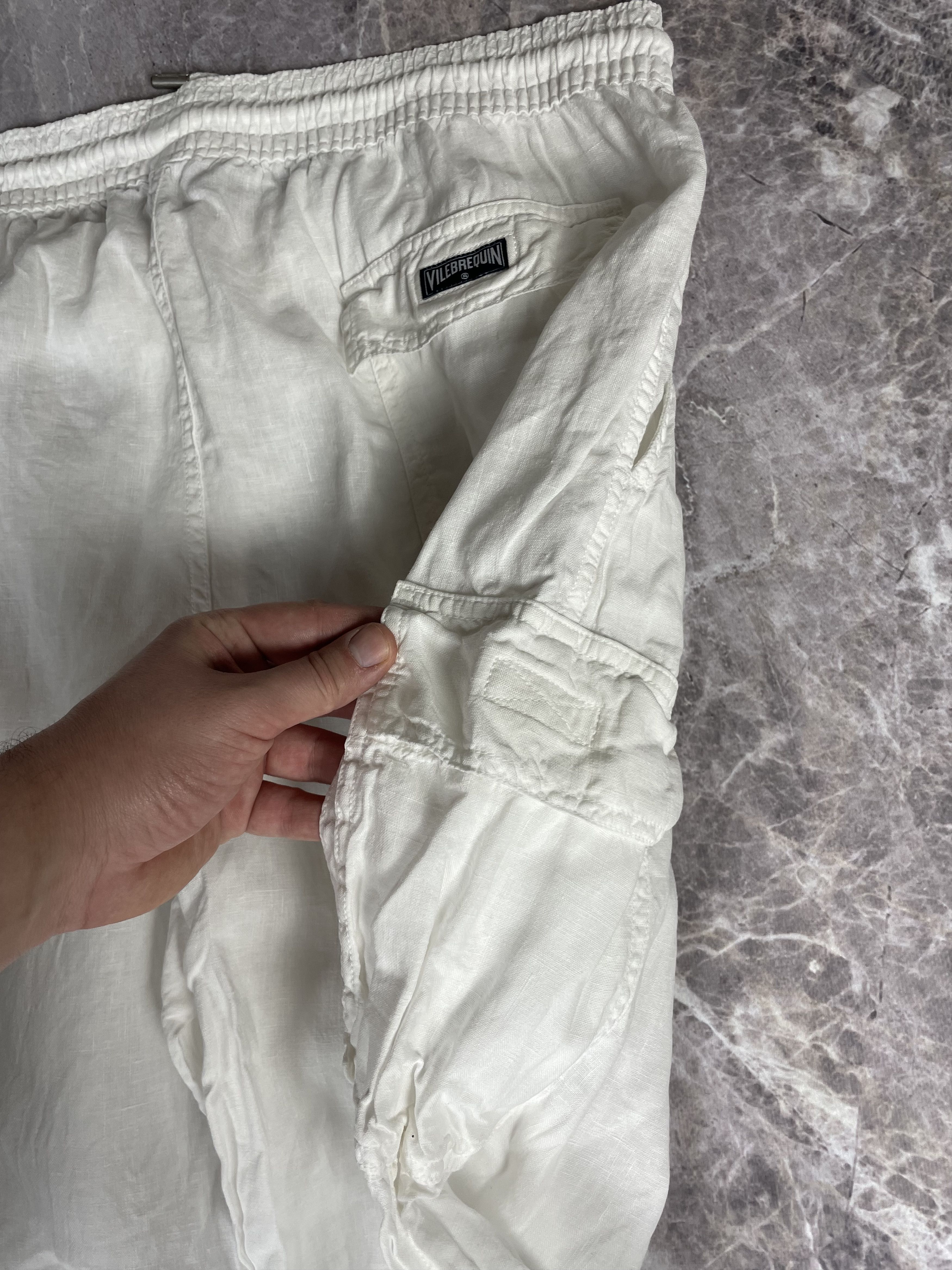 Vilebrequin Vilebrequin Linen relaxed cargo Pants Solid Men Size US 38 / EU 54 - 8 Thumbnail