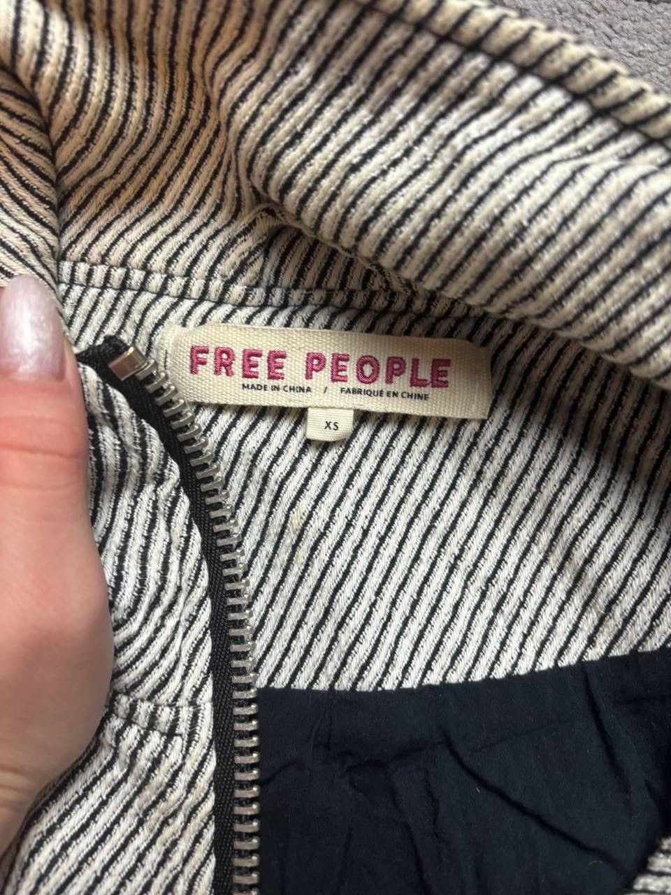 Vintage Vintage Y2K Free People Stripes Prisoner Opium Bomber Size US S / EU 44-46 / 1 - 5 Thumbnail