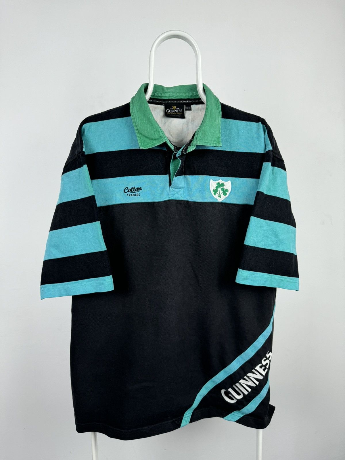 Vintage Vintage Cotton Traders Ireland Guinness Polo Rugby Style Size US XXL / EU 58 / 5 - 1 Thumbnail