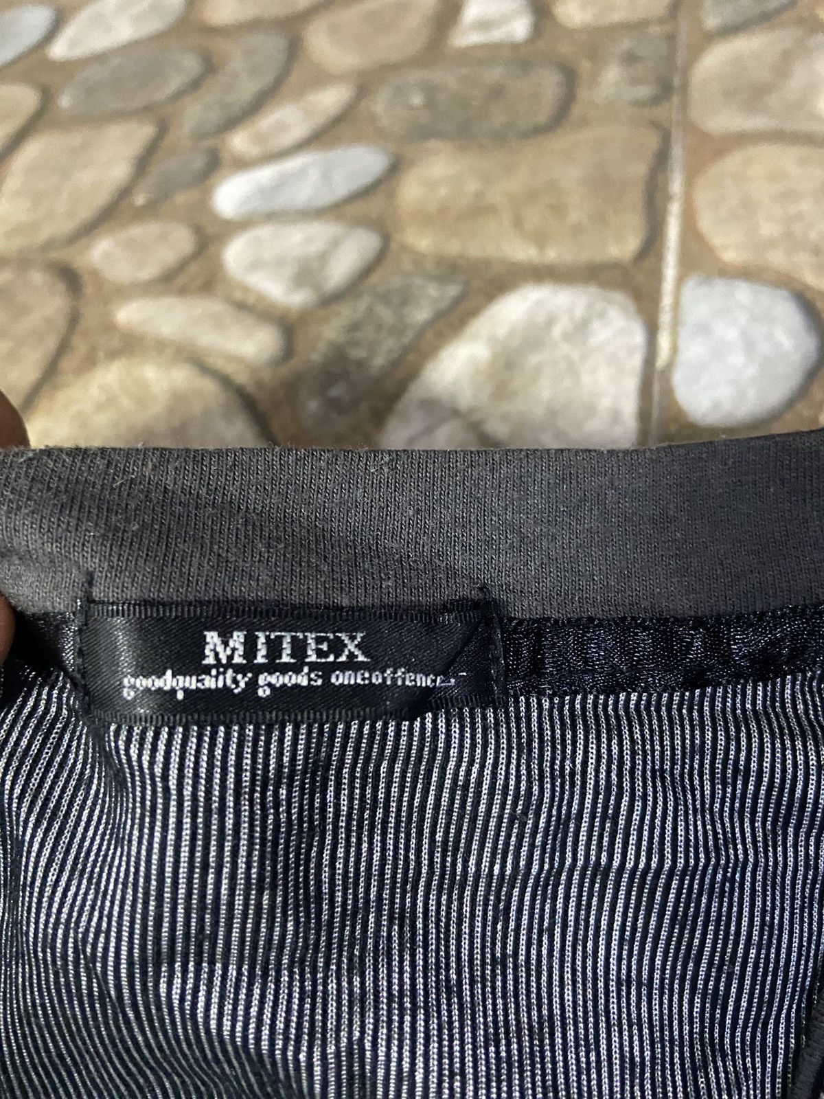 If Six Was Nine VTG Y2K mitex long sleeve t-shir knite waffel metalic Size US M / EU 48-50 / 2 - 4 Thumbnail
