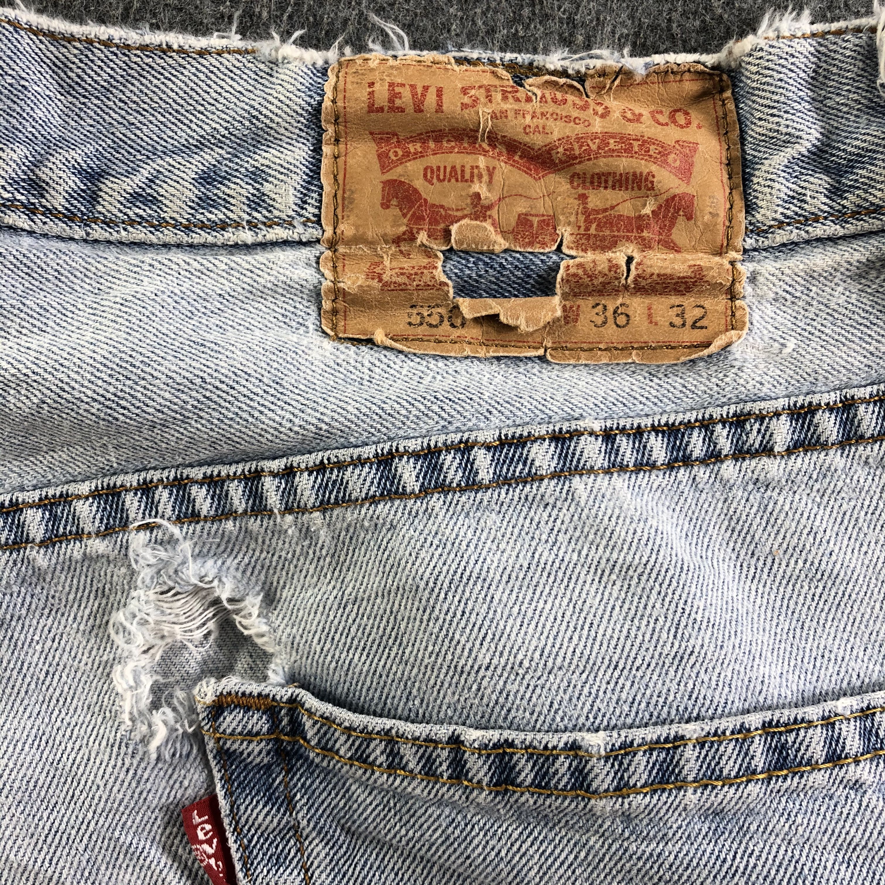 Levi's Vintage Light Wash Levis 550 Jeans-J3708 Size US 36 / EU 52 - 5 Thumbnail