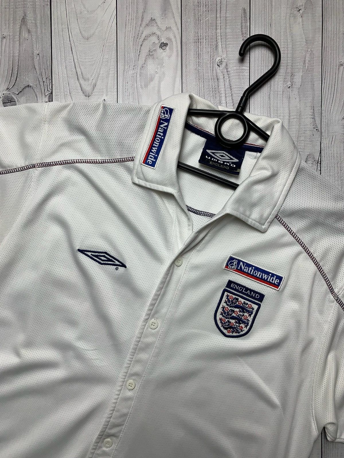 Umbro × Vintage Vintage England Umbro soccer Shirt very rare size L Size US L / EU 52-54 / 3 - 2 Thumbnail