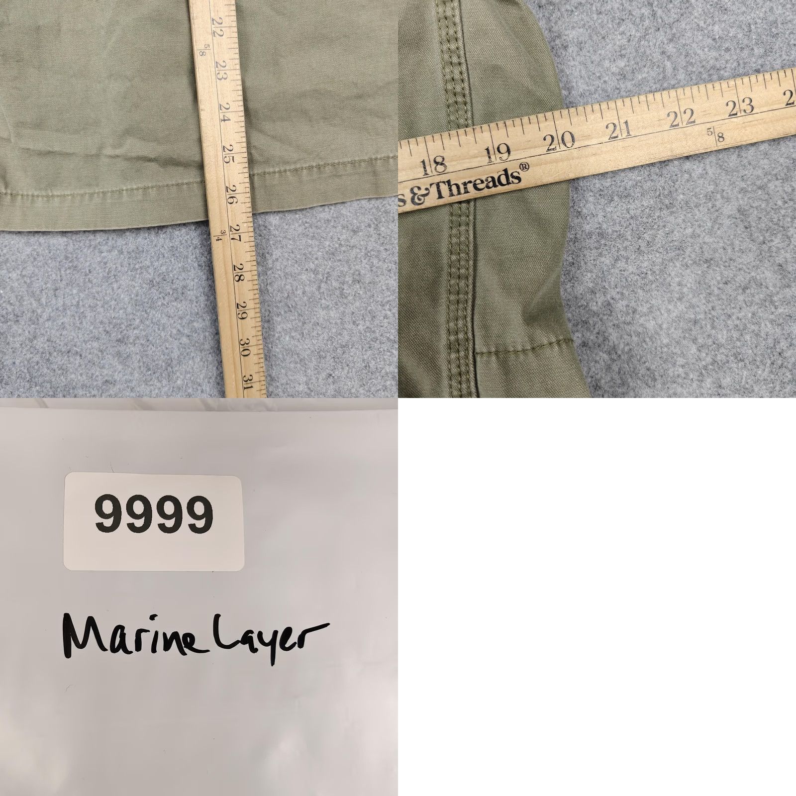 Marine Layer Marine Layer Jacket Mens M Beige Canvas Military Field Full Zip Pockets Size US M / EU 48-50 / 2 - 8 Thumbnail