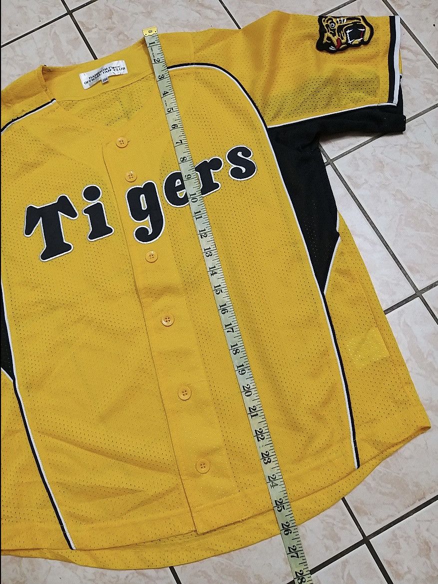 Mizuno Nice💥💥VINTAGE MIZUNO HANSHIN TIGERS NPB BASEBALL JERSEY #7 Size US M / EU 48-50 / 2 - 6 Thumbnail