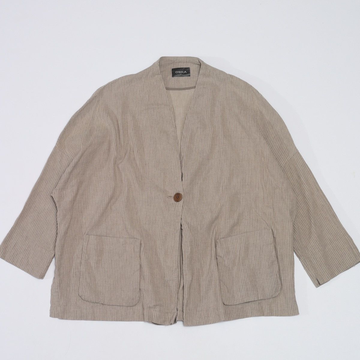 OSKA Oska Linen Japan Oversized Blazer Jacket Kimono Size L / US 10 / IT 46 - 1 Thumbnail