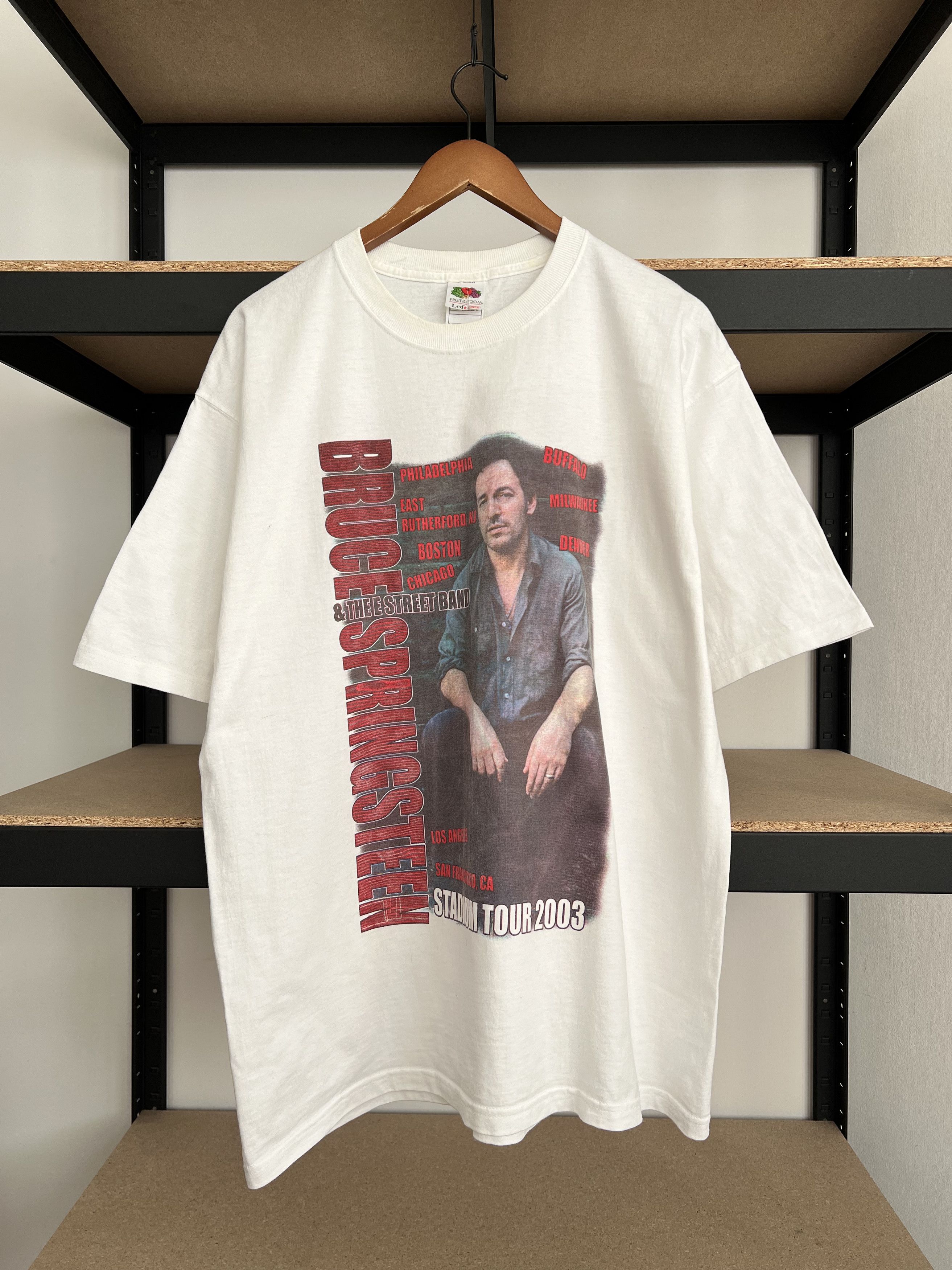 Vintage 2003 Bruce Springsteen and E Street Band White Tee