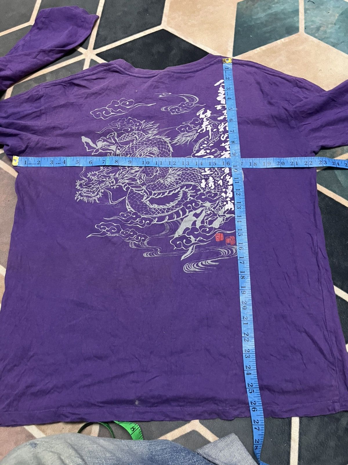 Karakuri Tamashii Sukajan Dragon Gaijin Y2K Tee Size US L / EU 52-54 / 3 - 9 Thumbnail
