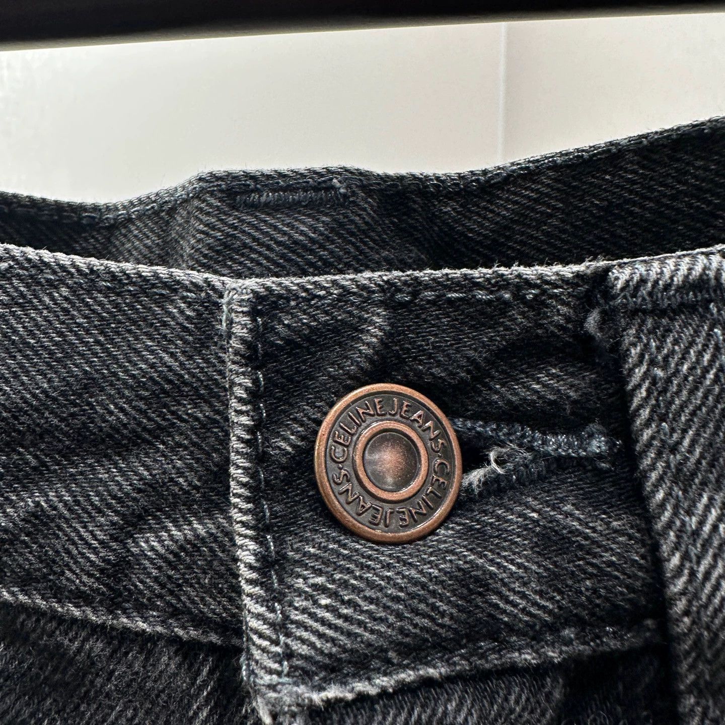 Celine Celine jan394 black washed straight jeans 26 Size 26" / US 2 / IT 38 - 6 Thumbnail