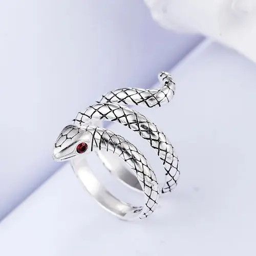 Other Sterling Silver Snake Rings Size ONE SIZE - 1 Thumbnail