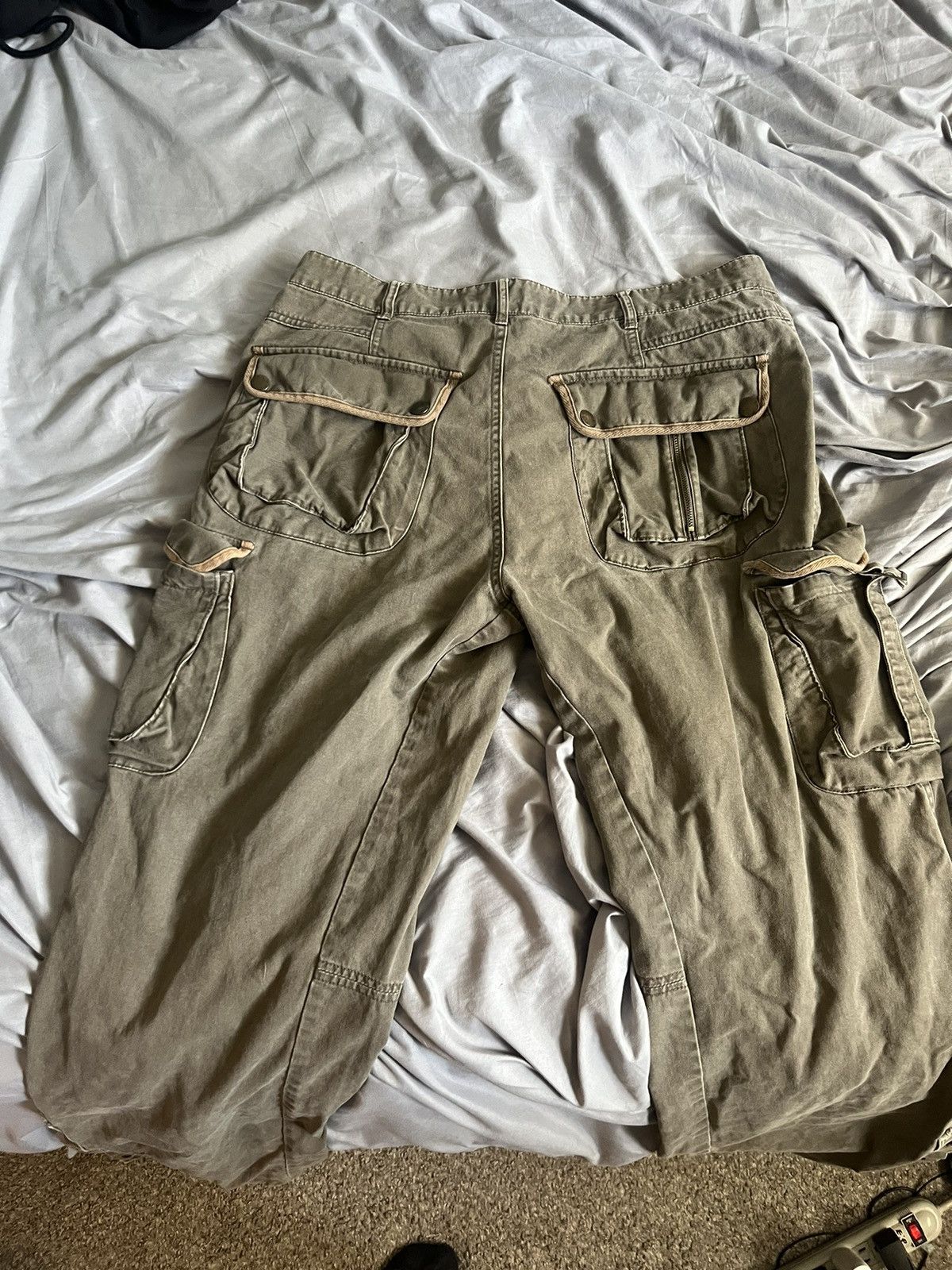 Vintage Vintage Y2K olive green jeans Size US 44 / EU 60 - 2 Thumbnail