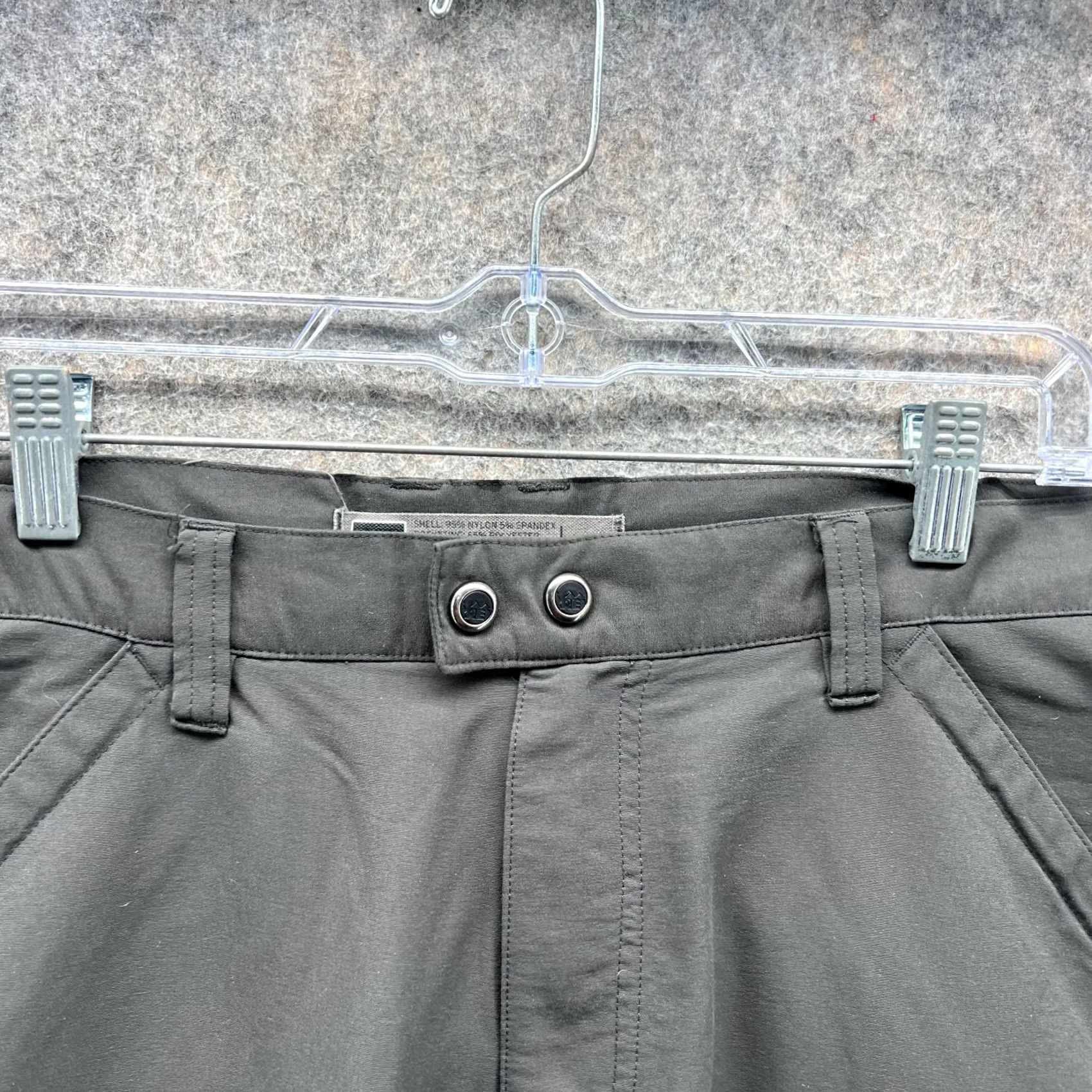 Vintage REI Shorts Men 36 Gray Nylon Cargo Flat Front Inseam 13 Outdoor Casual Travel Spring Summer Fall Mens Size US 36 / EU 52 - 4 Thumbnail