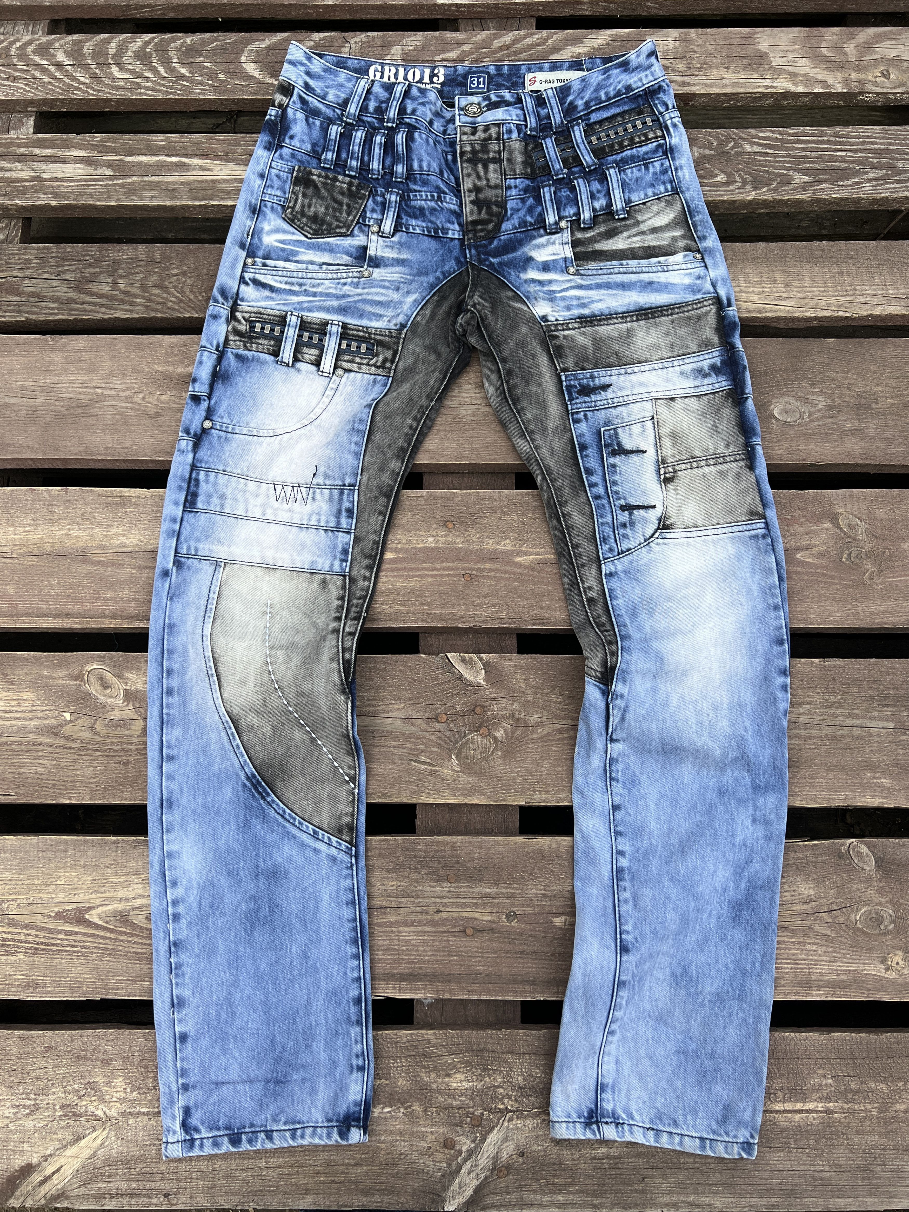 Japanese Brand Japrag Japan Denim Japanese Style Vintage Avant Garde jeans Size US 31 - 2 Thumbnail