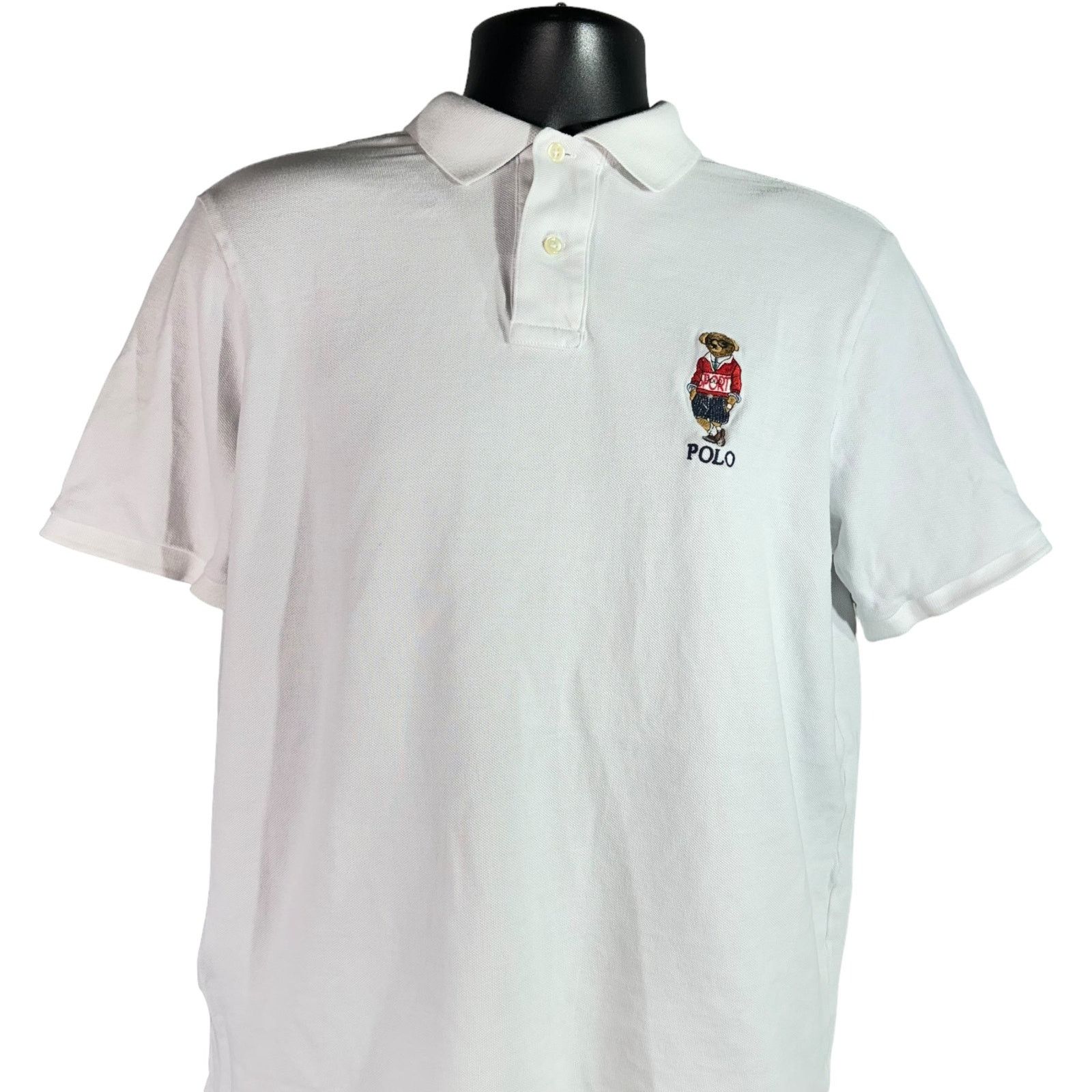 Polo Ralph Lauren Polo Ralph Lauren Polo Bear Embroidered Collared Polo Shirt Size US M / EU 48-50 / 2 - 2 Thumbnail