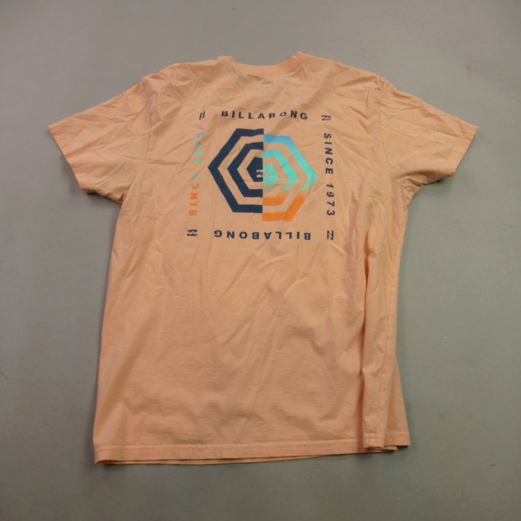 Billabong Billabong Shirt Mens Medium Short Sleeve Crew Neck Lightweight Orange Shirt Size US M / EU 48-50 / 2 - 5 Thumbnail