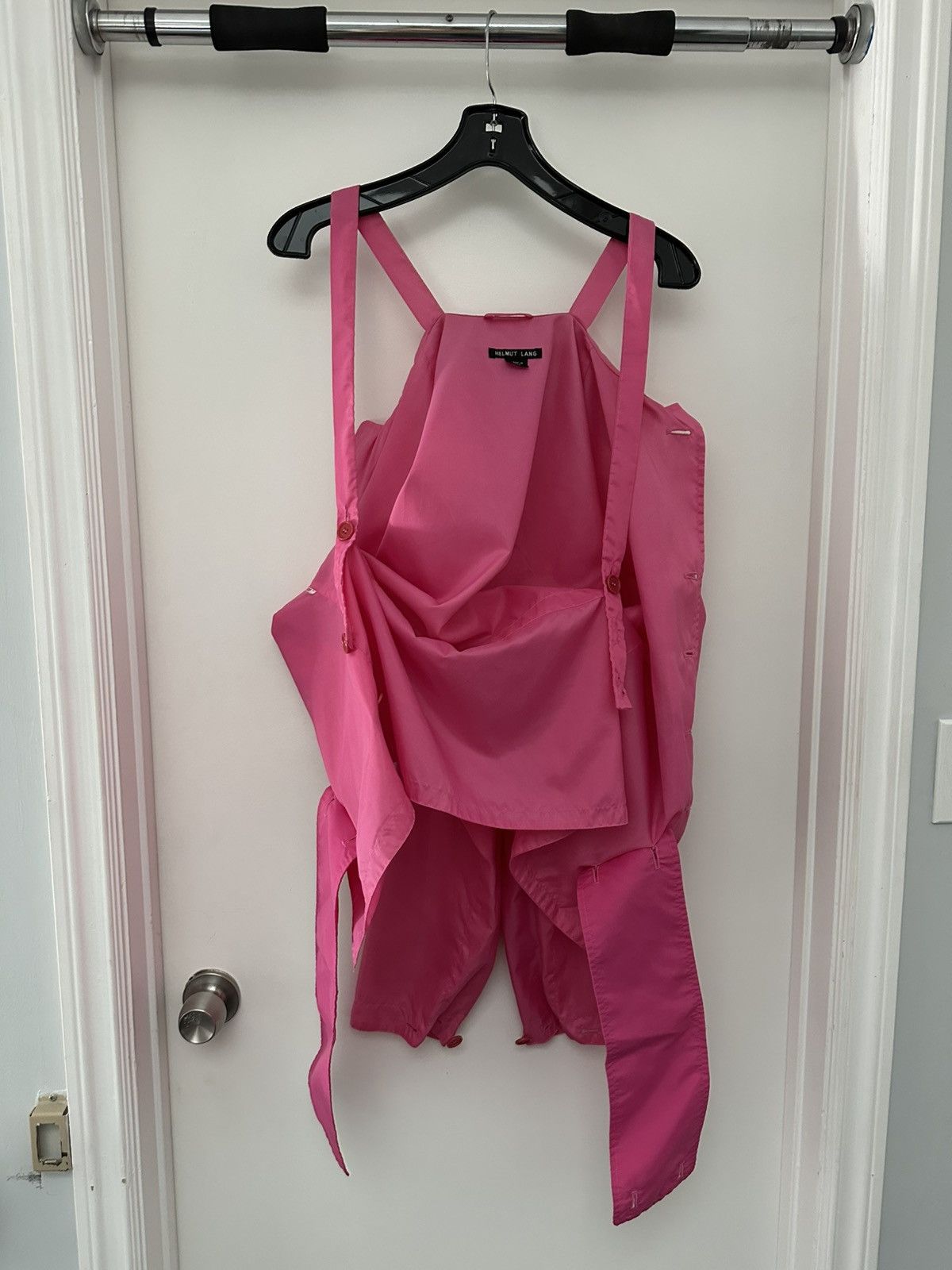Helmut Lang SS 2000 Hot Pink Nylon Bondage Jacket Size US M / EU 48-50 / 2 - 3 Thumbnail