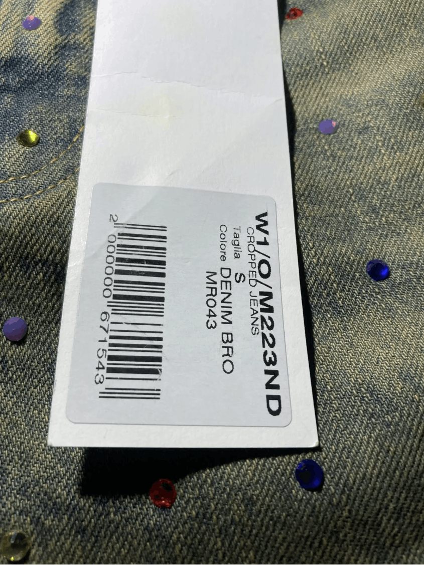 Martine Rose AW21 NWT Martine Rose Rhinestone Crystal Gem Jeans S Size US 30 / EU 46 - 3 Thumbnail