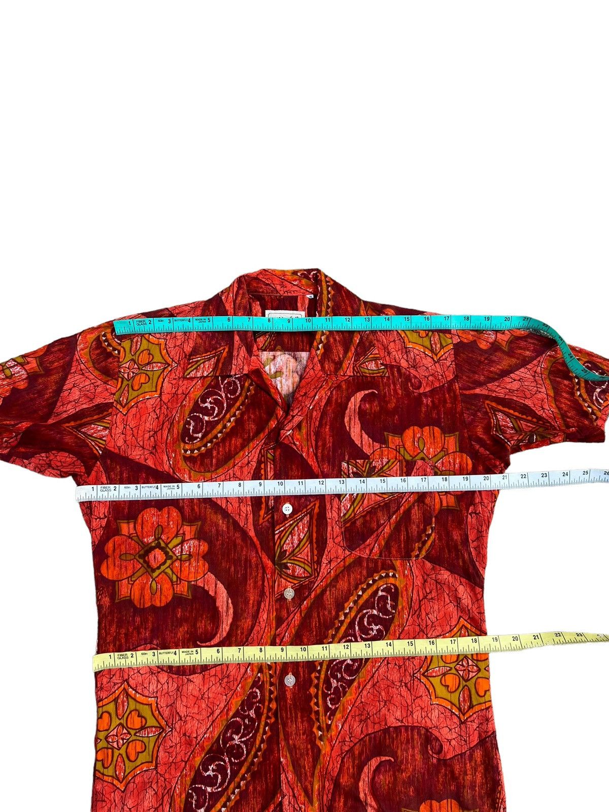 Vintage 60s 70s Mizukei Japanese Hawaiian Psychedelic Shirt Size US S / EU 44-46 / 1 - 3 Thumbnail