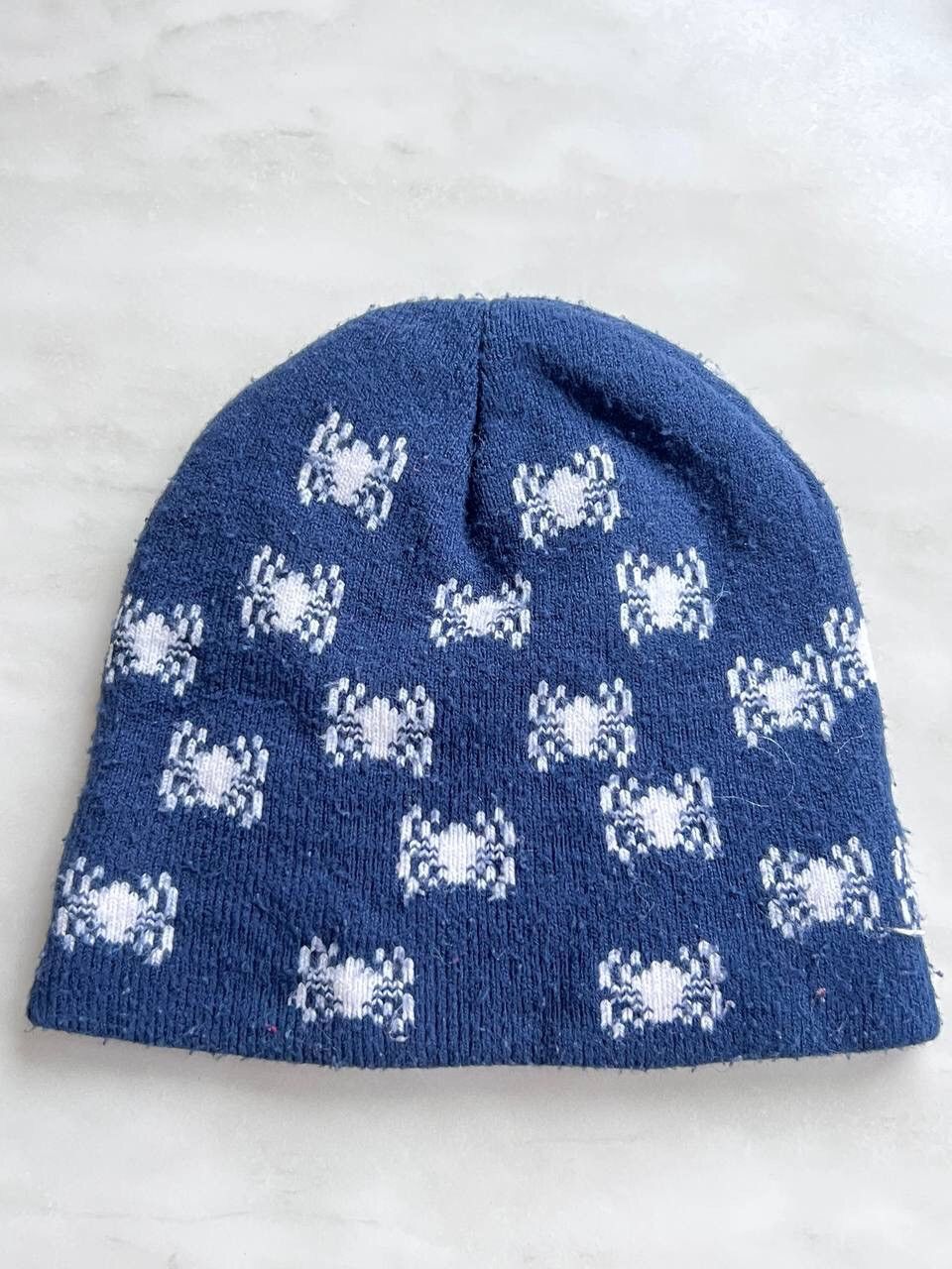 Japanese Brand × Vintage Y2k Spider Man Beanie Hat Eye Big Logo 00s Size ONE SIZE - 2 Thumbnail