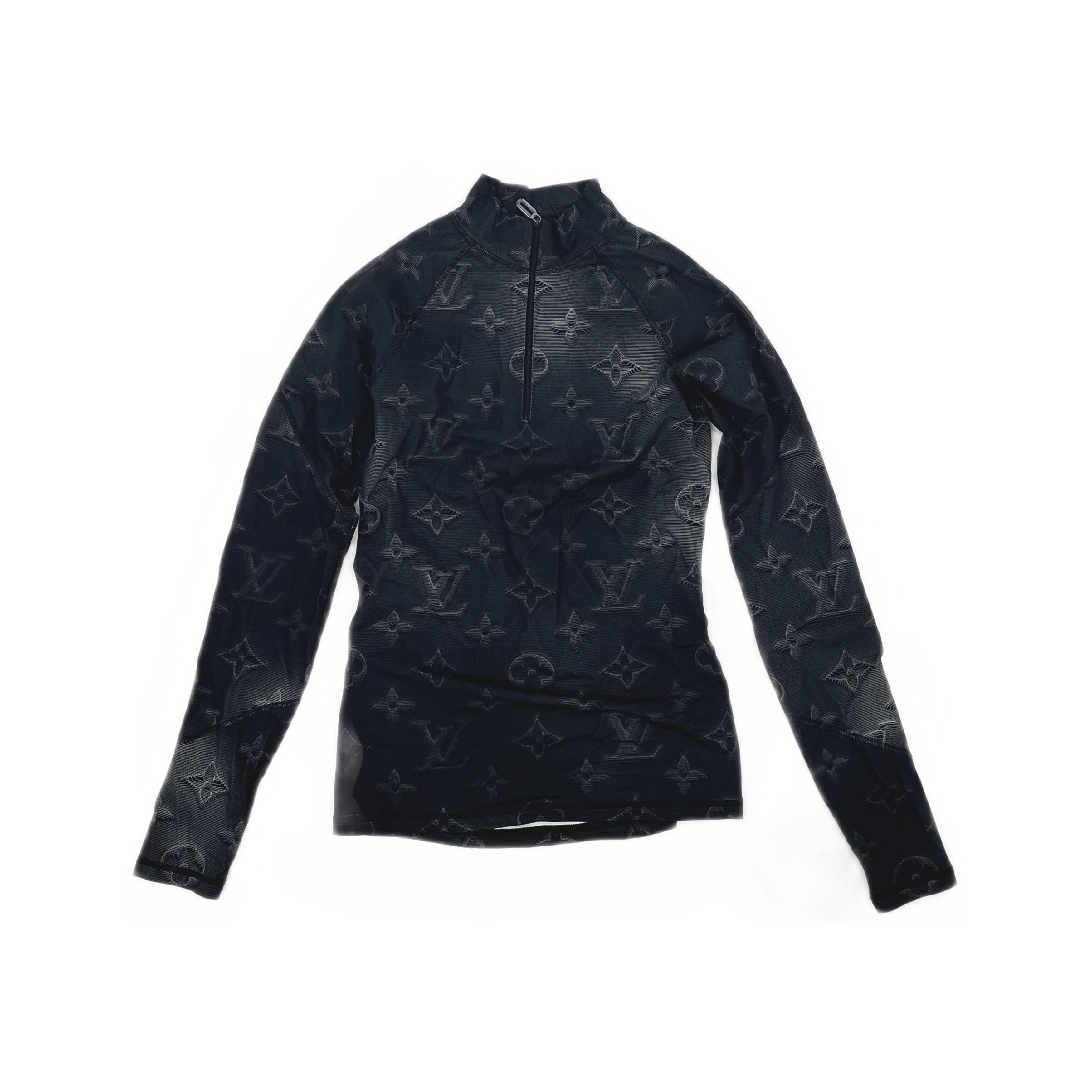 Louis Vuitton Louis Vuitton Monogram Half Zip Long Sleeve T-Shirt Size M Size US M / EU 48-50 / 2 - 1 Thumbnail