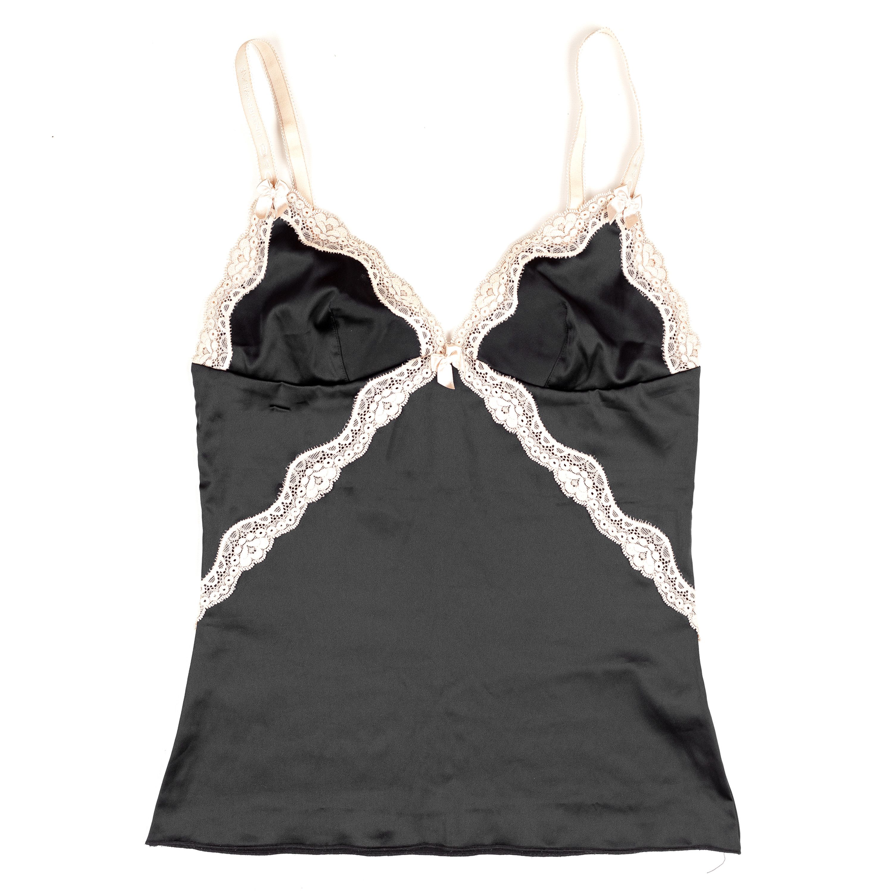 image of Dolce Gabbana Black Lace Top, Women's (Size Medium)