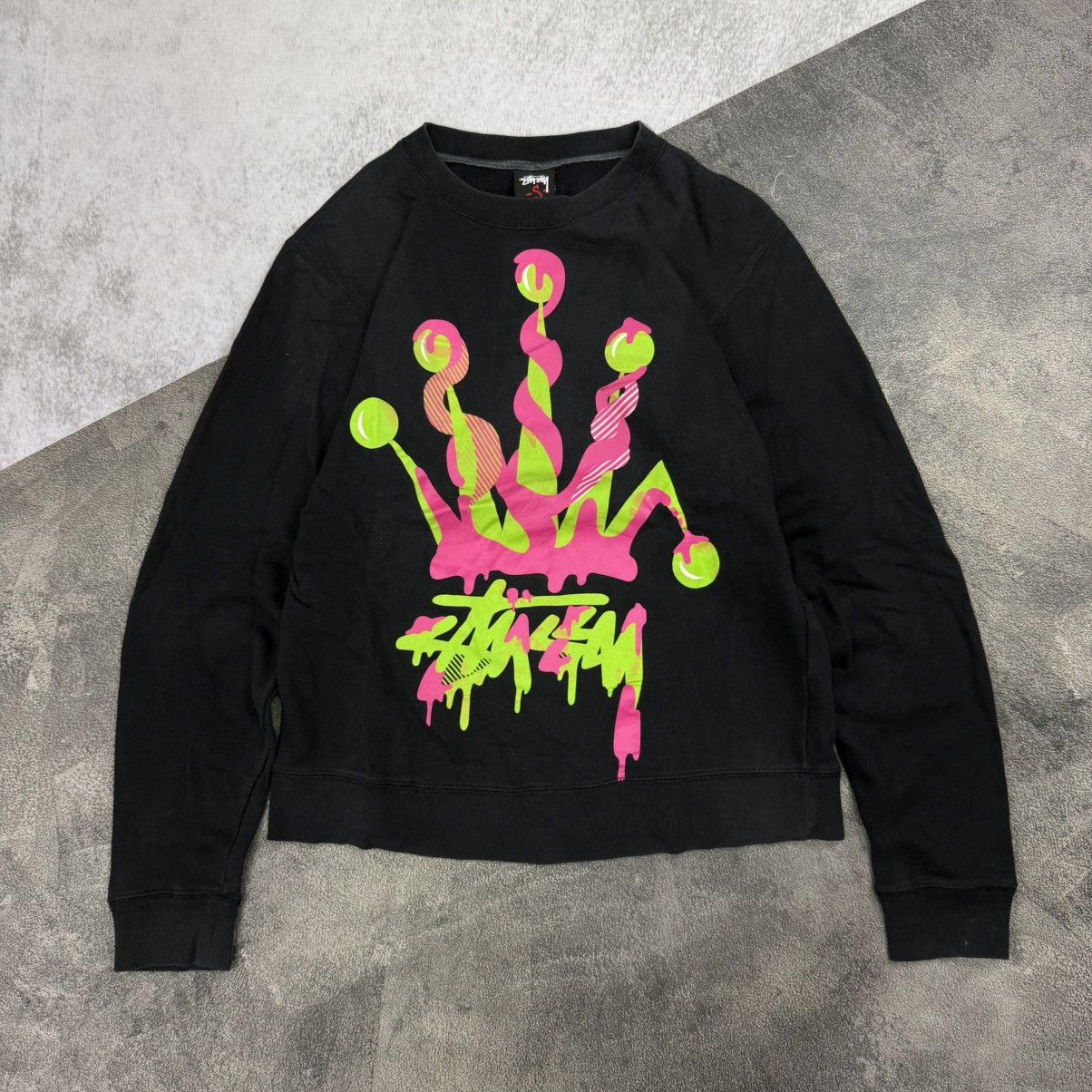 Our Legacy × Stussy RUNNER SWEAT Black Curly Fleece | Grailed