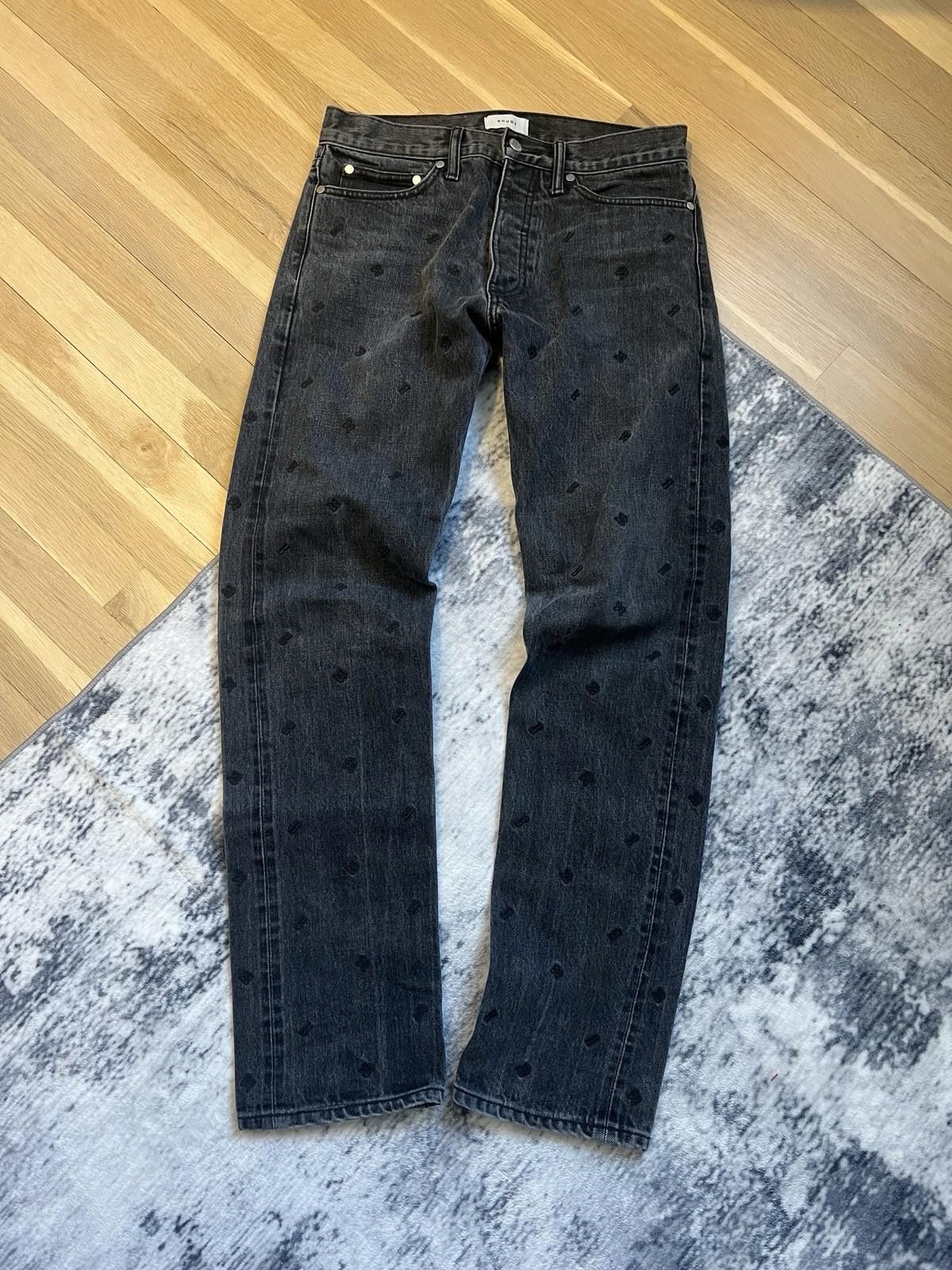 Rhude Rhude Embroidered Paisley Black Denim Size 30 Size US 30 / EU 46 - 1 Thumbnail