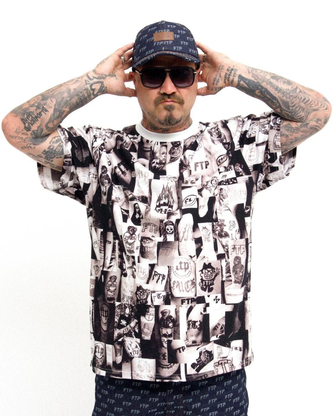 Fuck The Population FTP Tattoo Tee NEW XL Size US XL / EU 56 / 4 - 1 Thumbnail