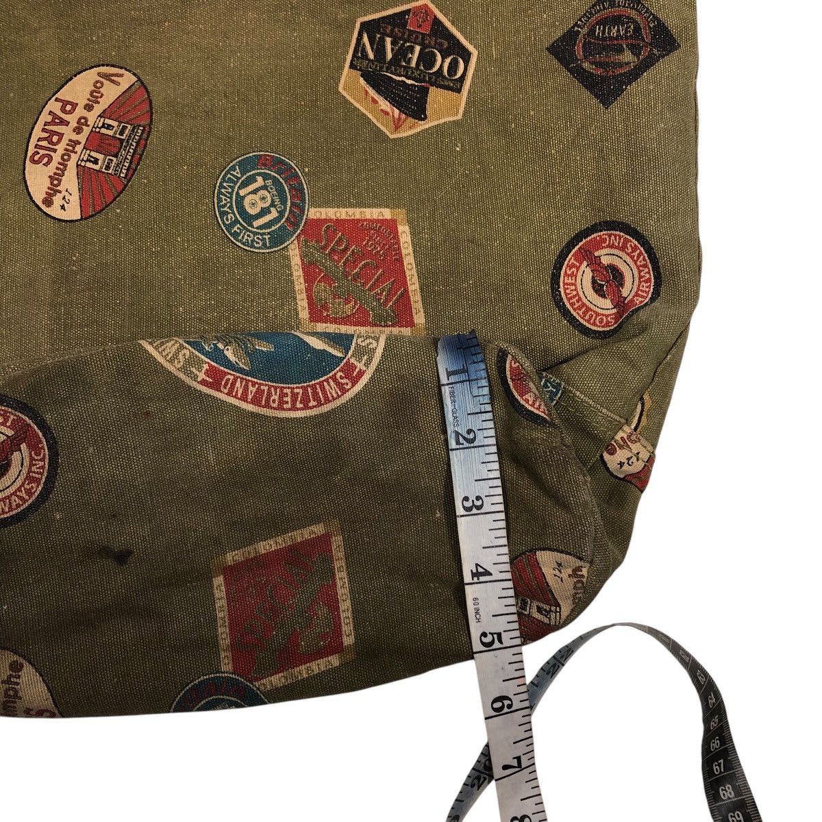 Japanese Brand 📌Vintage Sling Bag Earth Made Overprint Design Streetwear Size ONE SIZE - 13 Thumbnail