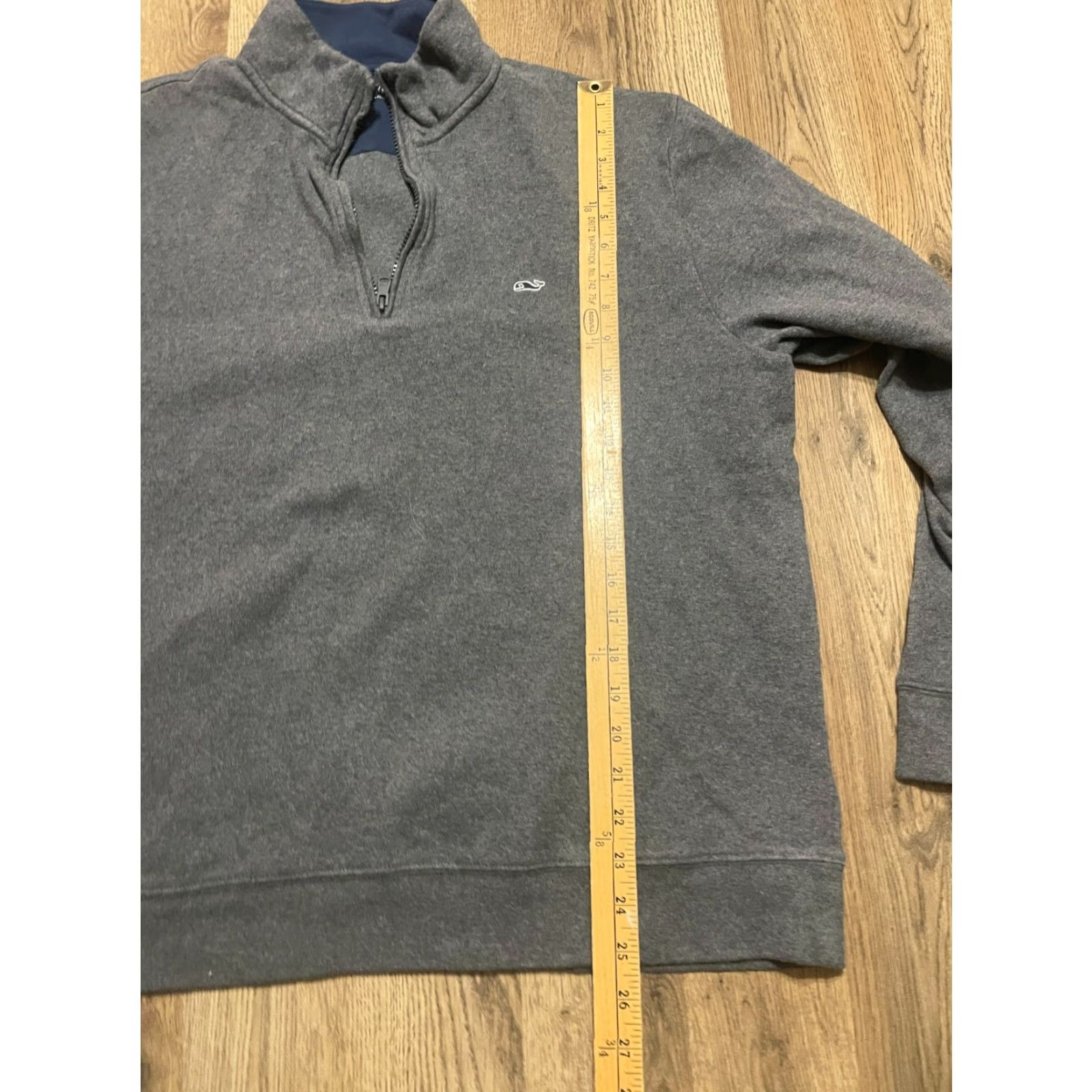 Vineyard Vines Vineyard Vines Sweater Mens Large Gray 1/4 Zip Pullover Size US L / EU 52-54 / 3 - 6 Thumbnail