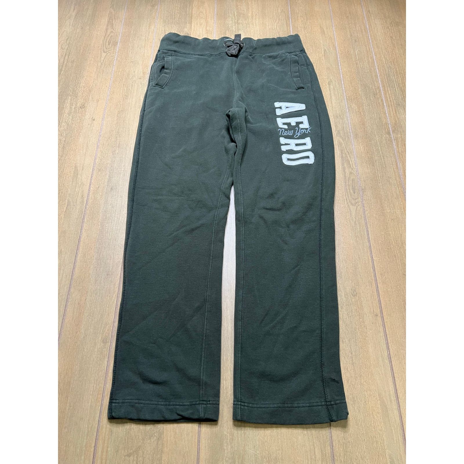 Aeropostale Aeropostale Sweat Pants unisex Sz Medium Green Y2K baggy Size US 32 / EU 48 - 1 Thumbnail
