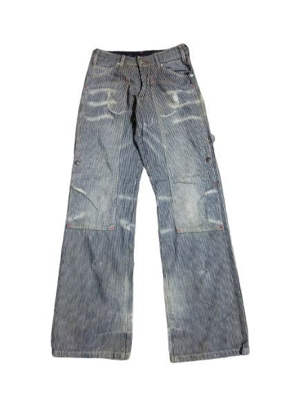 PPFM PPFM Double Knee Hickory Stripe Washed Pants Size US 29 - 1 Thumbnail