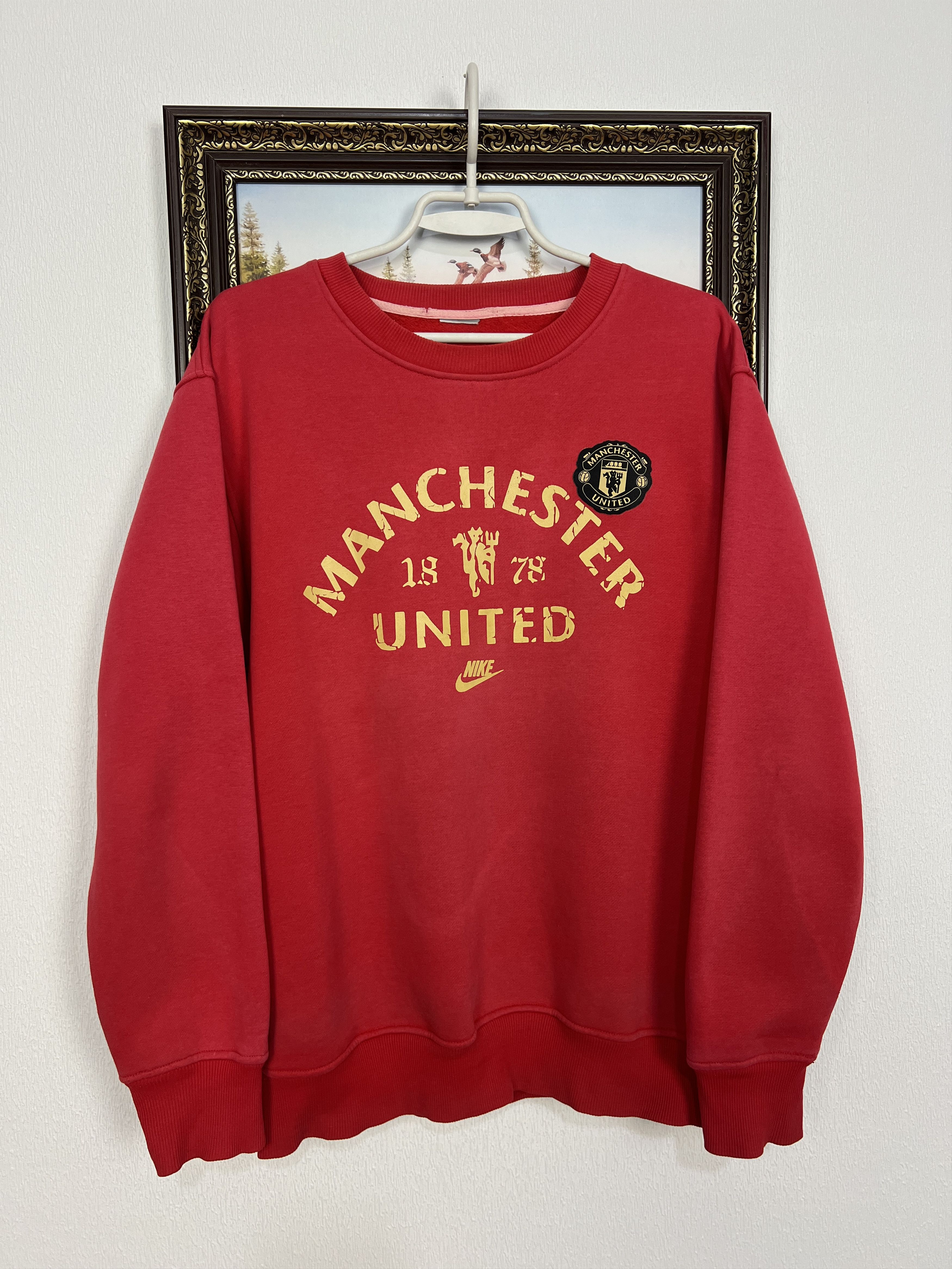 Nike Nike Manchester United Football Sweatshirt Soccer Track Top Size US L / EU 52-54 / 3 - 1 Thumbnail