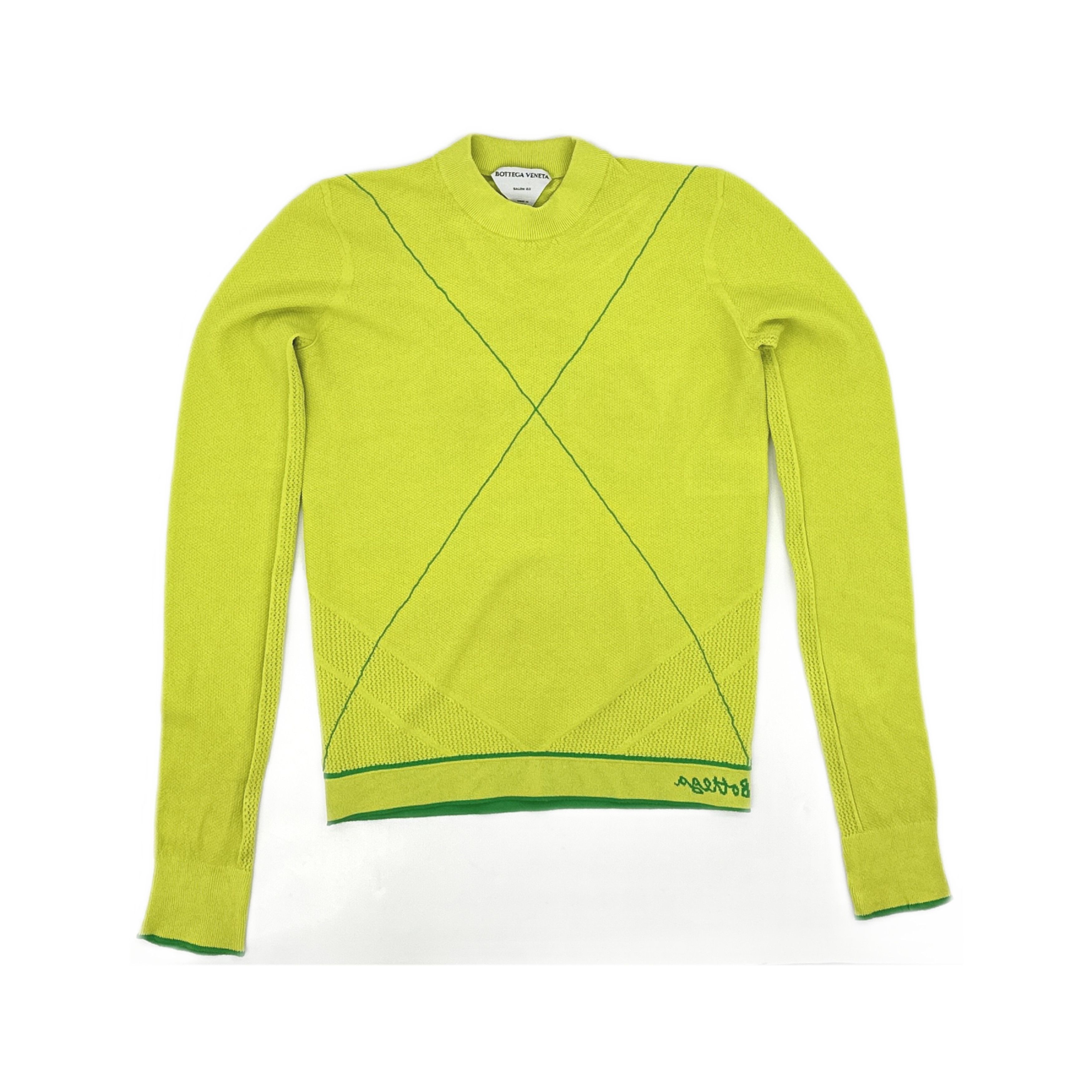 Bottega Veneta Bottega Veneta Green Knit Sweater Size S Size S / US 4 / IT 40 - 1 Thumbnail