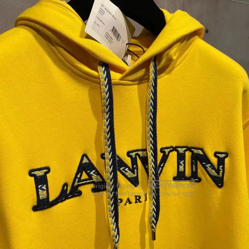 Lanvin Lanvin Men's Yellow Cotton Hoodie . Size US S / EU 44-46 / 1 - 2 Thumbnail