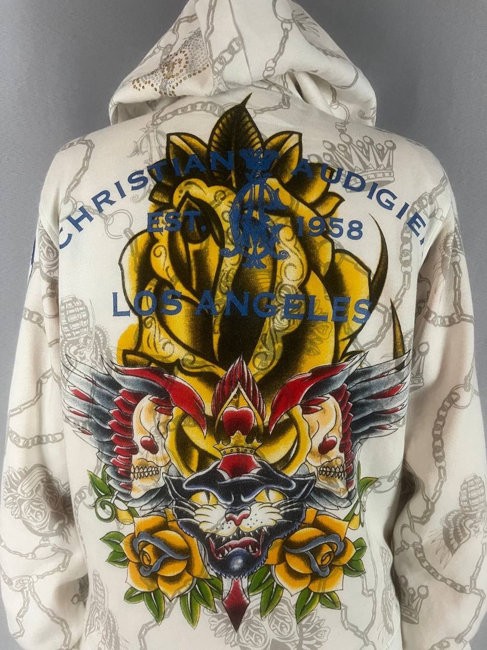 Christian Audigier Christian Audigier Hoodie White Size US XL / EU 56 / 4 - 10 Thumbnail