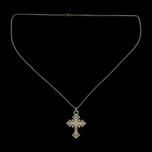 VIBE Cross Pendant Necklace Punk Chain Size ONE SIZE - 4 Thumbnail