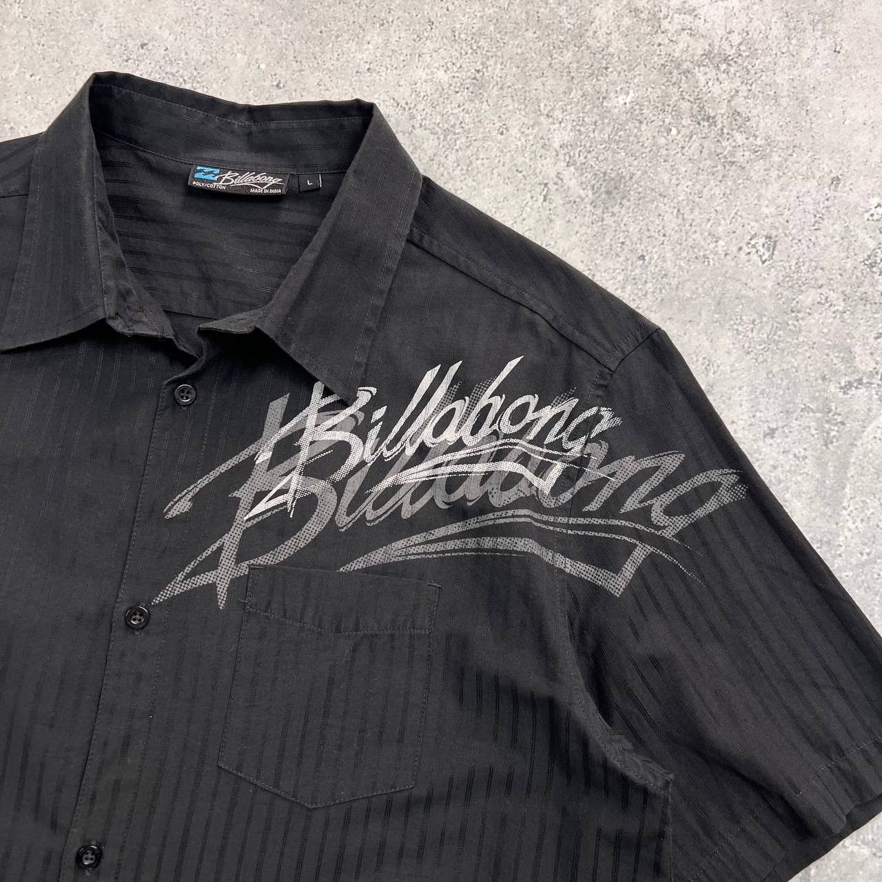 Billabong Vintage 2000s Billabong Surf SS Button-Up Collar Shirt Black Size US L / EU 52-54 / 3 - 3 Thumbnail