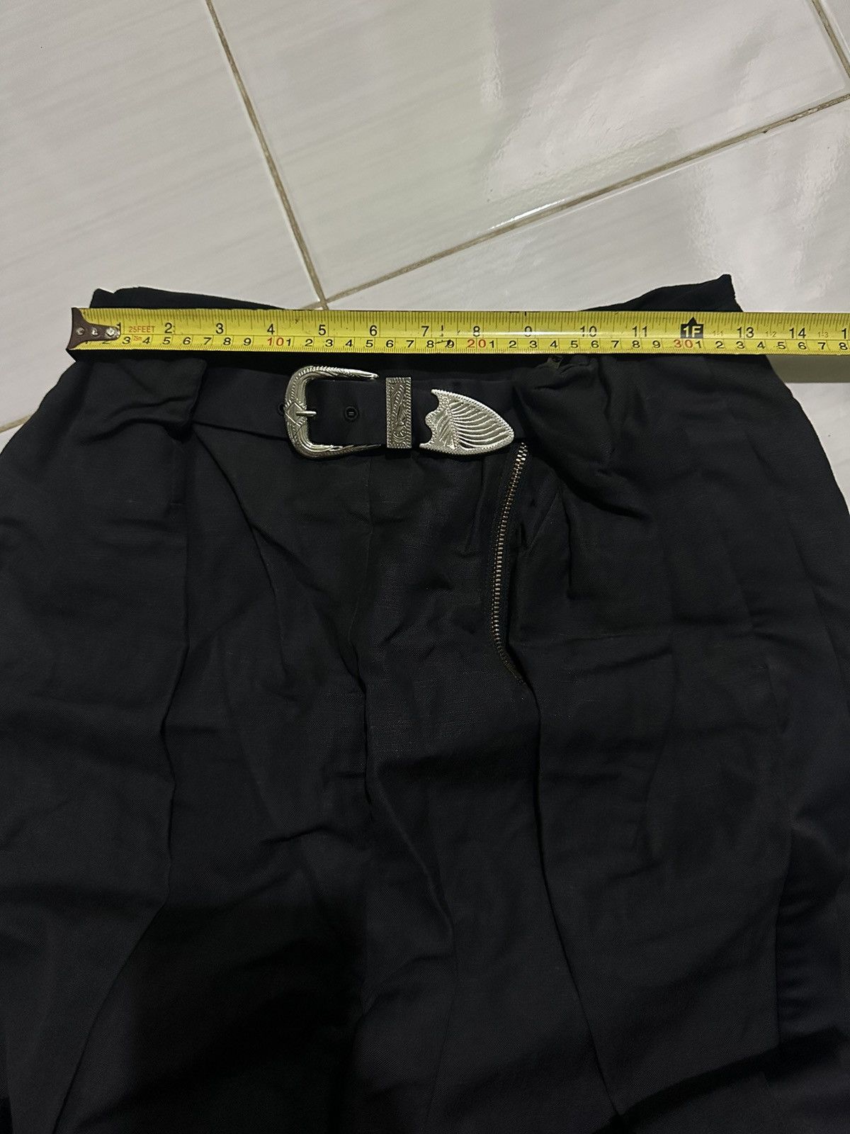 Toga Pulla Toga Pulla Archive Side Tape Wool Linen Wide Balloon Pant Size US 26 / EU 42 - 13 Thumbnail