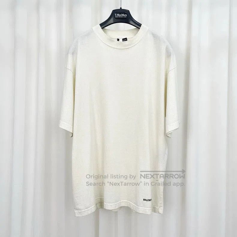 Balenciaga Balenciaga Embroidered Hem Letter Short Sleeve. Size US XS / EU 42 / 0 - 1 Thumbnail