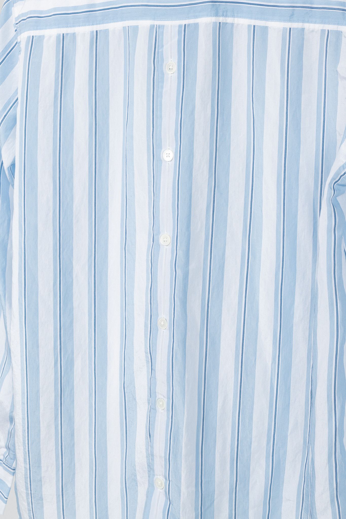 Paul Smith PS Paul Smith Blue & White Striped Buttoned-Back Shirt Size S / US 4 / IT 40 - 8 Thumbnail
