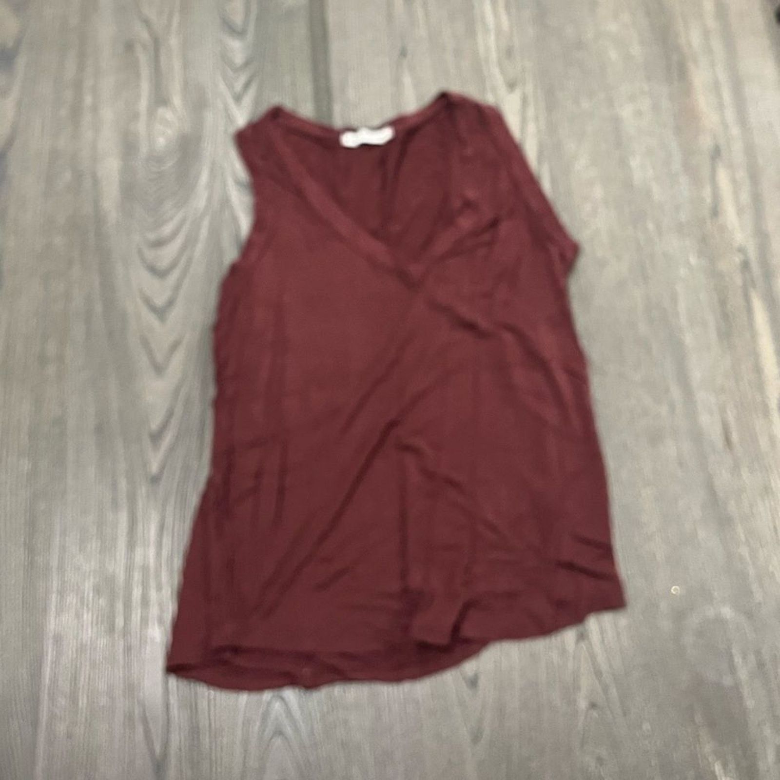 Free People We The Free Chocolate Brown V-Neck Tank Top Size XS Size XS / US 0-2 / IT 36-38 - 1 Thumbnail