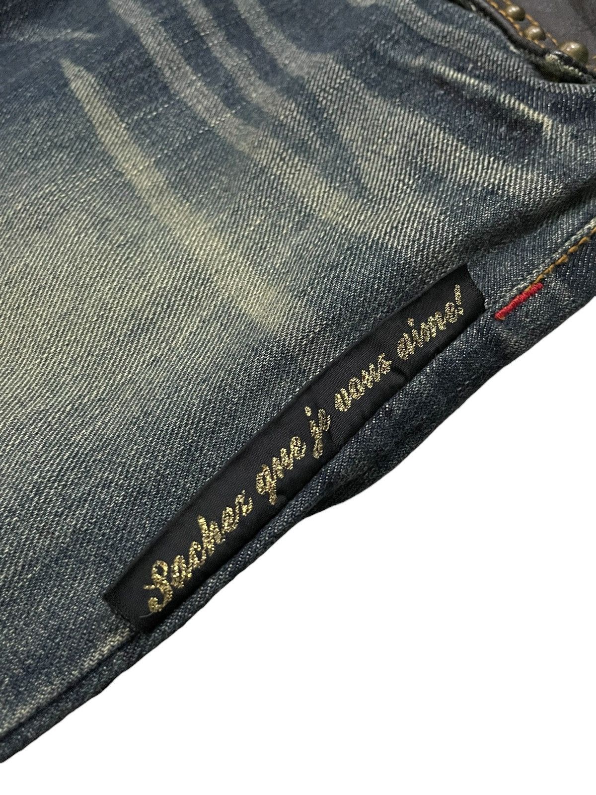 Hysteric Glamour × Japanese Brand LLC Japan Studded Mud Wash Embellished Flare Wide Leg Jeans Size US 29 - 11 Thumbnail