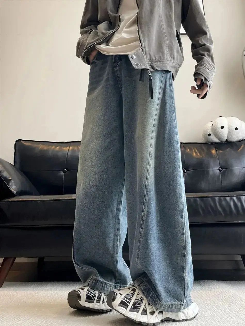 Japanese Brand Retro loose casual straight leg jeans Size US 32 / EU 48 - 6 Thumbnail